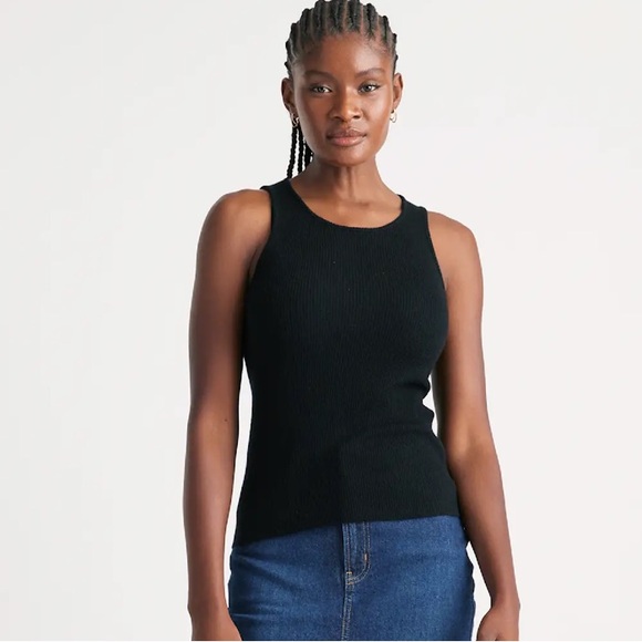 QUINCE Featherweight Cashmere Ribbed Tank Size XS - Picture 7 of 9